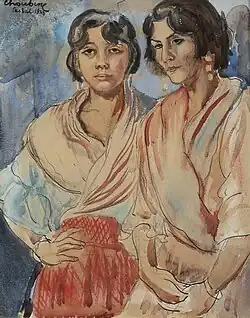 Deux femmes de la Casbah à Alger (1928).