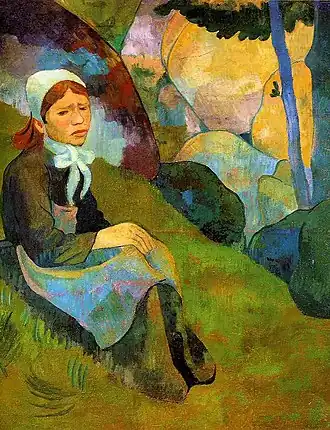 Solitude (1891), huile sur toile (75&nbsp;×&nbsp;60&nbsp;cm), musée des Beaux-Arts de Rennes.