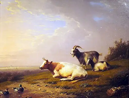 Élevage de bétail (1862) au Musée d'art et d'histoire de Rostock.