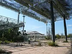 Le site abandonné de l'Expo 92, photographié en 2007.