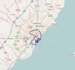 Carte avec les communes environnantes