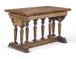 Table "en éventail" (troisième quart du XVIe&nbsp;siècle, Metropolitan Museum of Art).