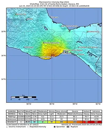 Image illustrative de l’article Séisme du 23 juin 2020 à Oaxaca
