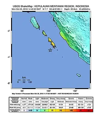 Image illustrative de l’article Séisme de 2010 aux îles Mentawaï