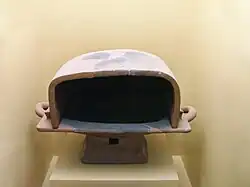 Braséro servant pour la cuisson des aliments. VIe&nbsp;– IVe&nbsp;siècle av. J.-C. Musée de l'Agora antique d'Athènes.