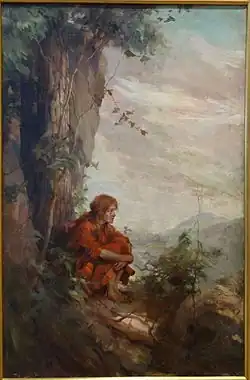 She Had Never Been Up There Before, illustration du roman The Trail of the Lonesome Pine de John Fox Jr.&nbsp;(en), Scribner's Magazine, 1908.