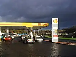 Pompe à essence Shell