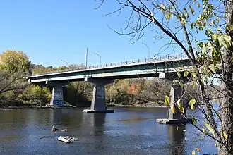 Pont Saint-François, le 12 octobre 2020, vu de la rue Saint-François Nord