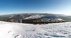 Vue depuis une piste de la station