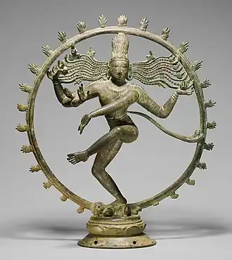 Bronze Chola de Shiva comme Nataraja (« Seigneur de la Danse »), Tamil Nadu, Xe ou XIe&nbsp;siècle