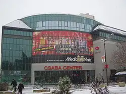 Un Media Markt dans le centre commercial Csaba-Center à Békéscsaba en Hongrie.