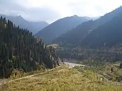 La vallée de Chimbulak.