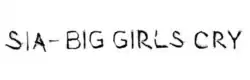 Description de l'image Sia - Big Girls Cry - Logo.png.