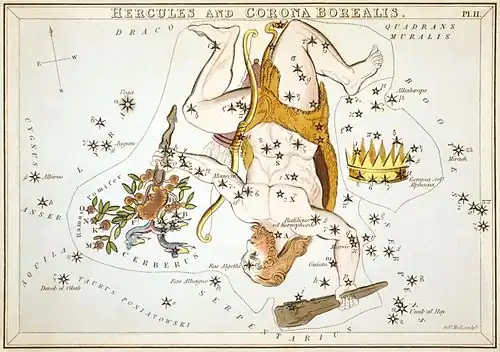 Carte no&nbsp;11 : Hercule et la Couronne boréale