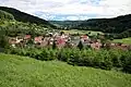 Vue depuis Siebersbach sur la Lautertal.