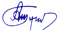 signature d'Andreï Tupolev