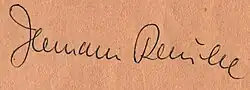 signature de Hermann Rauhe