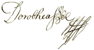 signature de Sophie-Dorothée de Schleswig-Holstein-Sonderbourg-Glücksbourg
