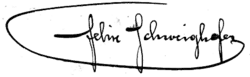 Signature de Felix Schweighofer