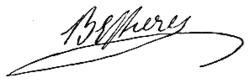 Signature de Jean-Baptiste Bessières
