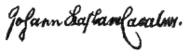 signature de Johann Kaspar Lavater