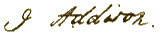 signature de Joseph Addison