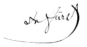 signature de Julius Fürst