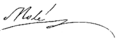 Signature de Mathieu Molé