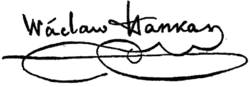 signature de Václav Hanka