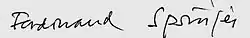 signature de Ferdinand Springer