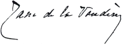 signature de Jane de La Vaudère