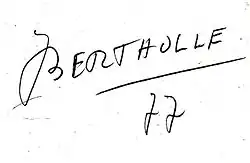signature de Jean Bertholle