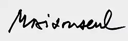 signature de Jean de Maisonseul