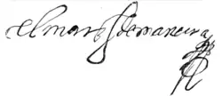 signature de Pedro Álvarez de Toledo y Leiva