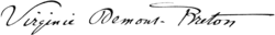 signature de Virginie Demont-Breton