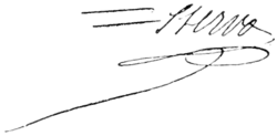 Signature de Claude Marie d'Hervo