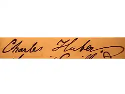 Signature de Charles Huber