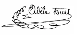 signature d'Adèle Huet