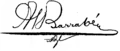 Signature de Alexandre Barrabé