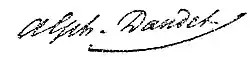 signature d'Alphonse Daudet