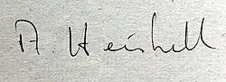 signature d'Andrew Heiskell