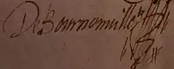 Description de l'image Signature Bournonville 1623.jpg.