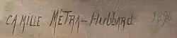 signature de Camille Métra