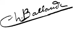 signature de Charles Adolphe Ballande