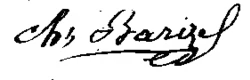 Signature de Charles Barizel