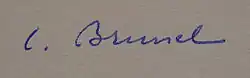 signature de Clovis Brunel