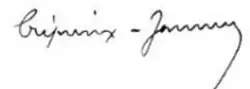 signature de Jules Crépieux-Jamin