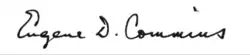 Signature de Eugene Commins