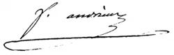 signature de Florent Simon Andrieux