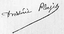signature de Frédéric Plessis